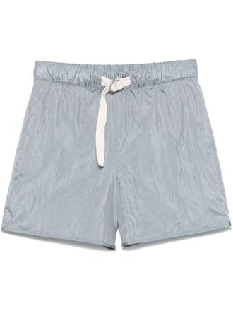 Jil Sander satin shorts - women - Silk/Polyamide/Polyamide/Silk - 32 - Blue