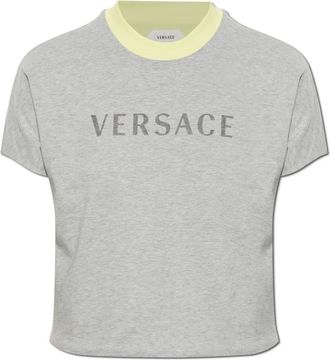 Versace Donna, Top, Grigio, S, new