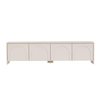 Calicosy Mueble tv 4 puertas color crema l180 cm - beige