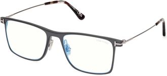 Tom Ford Blue Light Block Square Mens Eyeglasses FT5865-B 020 55