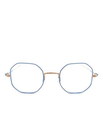 Anne & Valentin Benedict bril met geometrisch montuur - Blauw