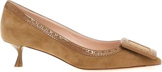 Roger Vivier Viv In The City Pumps - female - Roger Vivier - Pumps - Beige - 6 1/2 UK - Shoes