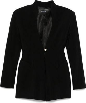 MUGLER Sculptural Jacket - Womens - Viscose/Virgin Wool/Cupro