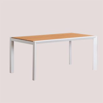 Sklum Mesa De Jard&iacute;n En Madera De Eucalipto Y Aluminio Archer Classic Sklum