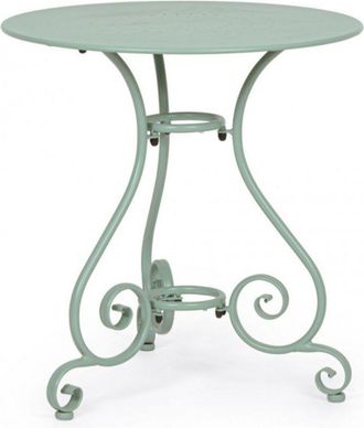 Konte Design Mesa de acero verde claro &oslash;70 cm