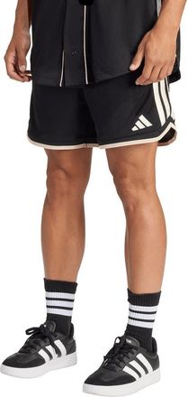 adidas Stadium Mesh Shorts in Black/Off White at Nordstrom Rack, Size Xx-Large