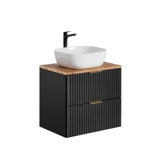 Petits Meubles Mueble lavabo estratificado Negro