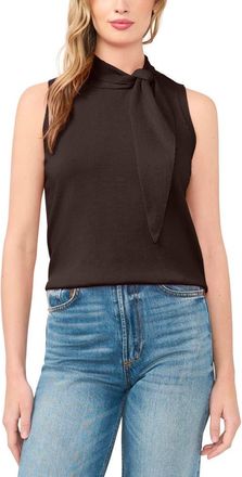 CeCe by Cynthia Steffe Tie Neck Sweater Tank in Delicioso at Nordstrom, Size X-Large