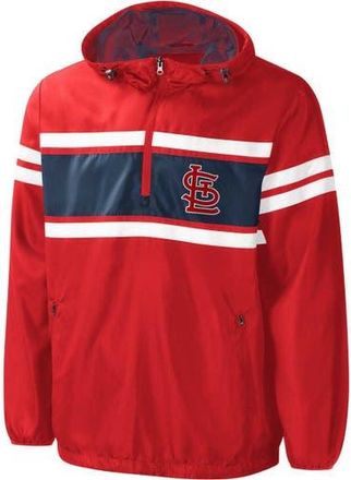 G-III Sports by Carl Banks Mens G-III Sports by Carl Banks Red St. Louis Cardinals Game Score Quarter-Zip Windbreaker at Nordstrom, Size Medium