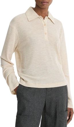 Vince Relaxed Wool Polo Sweater