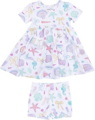 Angel Dear Beach Days Twirl Day with Shorts in Ivory at Nordstrom, Size 12-18M