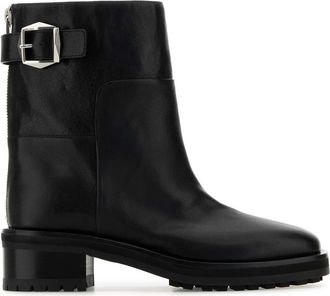 Jimmy Choo London Womens Black Leather Brooklyn Ankle Boots - Size EU 36