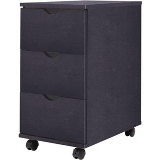 vidaXL Mueble De Cajones Negro 33x45x60 Cm Vidaxl