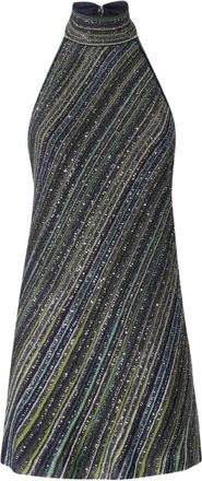 Missoni Minijurk met open rug en pailletten - Dames - Feestkleedjes - Veelkleurig - S - Pailletten - Kleedjes
