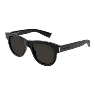 Saint Laurent Round Full Rim Sunglasses - Black