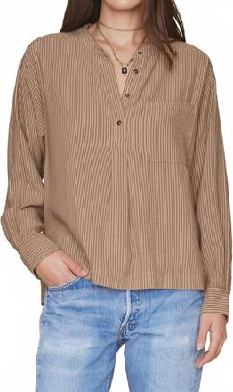 Xirena Makenzie Shirt In Fawn Stripe