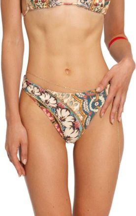 Agua Bendita Ilu Plume Bikini Bottoms in Red at Nordstrom, Size X-Small