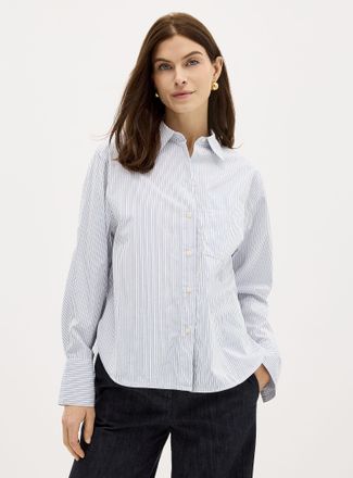 Marc O'Polo Shirt - Womens Blue stripes loose shirt