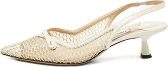 Jimmy Choo London Pumps con cinturino posteriore 2024 - Bianco