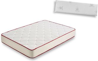 HOGAR 24 Rt50-colch&oacute;n Viscoel&aacute;stico 80 X 190 Cm + Almohada Viscoel&aacute;stica 100%, Anti-acaros, Con Tejido 3d Y Aloe Vera, Gama Prestige Hotel