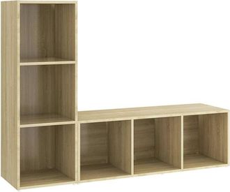vidaXL Vidaxl - tv Cabinets 2 pcs Sonoma Oak 107x35x37 cm Engineered Wood