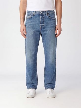 A Gold E Magnus Mid-Rise Straight Leg Jeans in Pure Cotton Denim