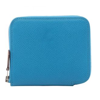 Herm&egrave;s Blue Epsom Leather Coin Purse/Coin Case (Pre-Owned)