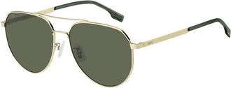 BOSS Boss 1473/F/SK Asian Fit J5G/QT Mens Sunglasses Gold Size 61