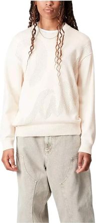 Carhartt Work in Progress Natuurlijke Perla Sweater Streetwear Stijl - Dames - Ronde hals truien - Beige - S - Katoen - Truien & Vesten