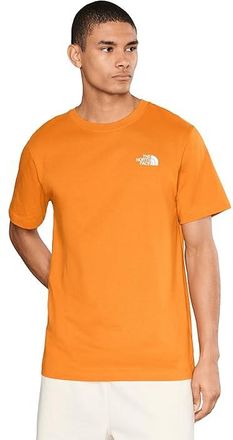 The North Face Evolution Box NSE Regular Short Sleeve T-Shirts Mens Clothing Dust Orange : 2XL, Cotton