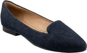 Trotters Harlowe Pointed Toe Loafer in Blue Jean at Nordstrom Rack, Size 7.5