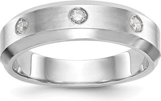 Diamond2Deal 14k Gold Lab Grown Diamond Wedding Band Ring 0.16Ct Clarity- VS Color- D-E