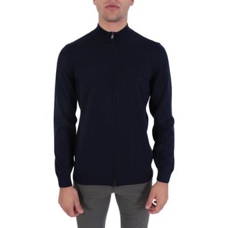 HUGO BOSS Heren, Truien, Blauw, Maat: 3XL Wol