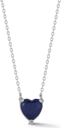 Sphera Milano Cubic Zirconia Heart Pendant Necklace in Silver at Nordstrom Rack