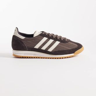 adidas Originals SL 72 OG - Sneakers marroni e crema con linguetta alluncinetto-Marrone