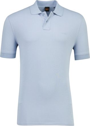 HUGO BOSS polo lichtblauw korte mouw Boss Orange Prime