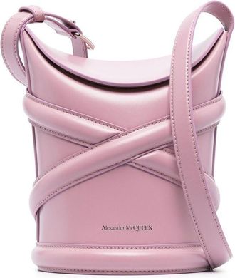 Alexander McQueen Alexander Mc Queen The Curve Leather Bucket Bag