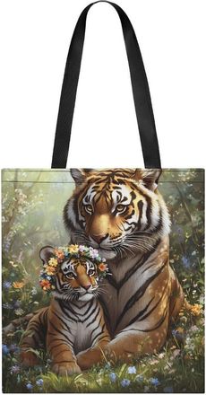 Generic Tiger Tote Bag for Women Men Shoulder Bags Purses Pouch Handbags
