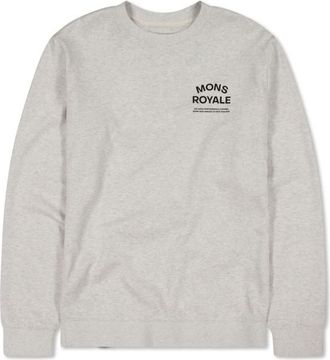 Mons Royale Inversion Merino Crew Merinopullover f&uuml;r Herren | grau