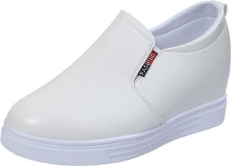 Generic Trainers for Women Leather Ballet Flat Style Trainers with Hidden Comfort Dressy Yet Supportive for Work or Social Events Slip On Barefoot Shoes Women