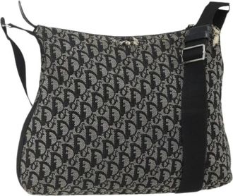 Dior Pre-owned Cross Body Bags, female, Black, Size: ONE SIZE Pre-owned Trotter Canvas Shoulder Bag