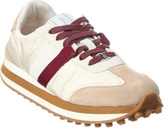 Ferragamo Iulia Suede-Trim Sneaker