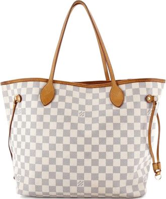 Louis Vuitton Neverfull Damier MM shopper - Wit