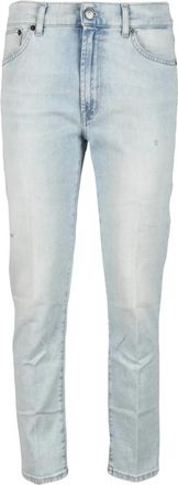 Dondup Slim Fit Jeans met Ritssluiting - Dames - Slim Fit Jeans - Blauw - W25 - Katoen - Jeans
