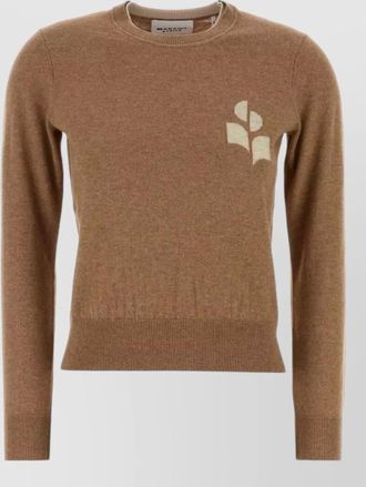 Isabel Marant silk blend crew neck long sleeve knit