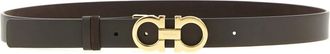 Ferragamo Gancini Riem - Dames - Riemen - Bruin - 80 CM - Leer - Accessoires