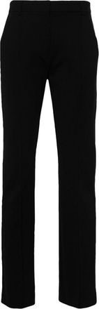 Sportmax slim-fit jersey trousers - women - Polyamide/Elastane - L - Black