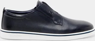 Ferragamo Men & apos;s Alfievit Leather Slip-On Sneakers
