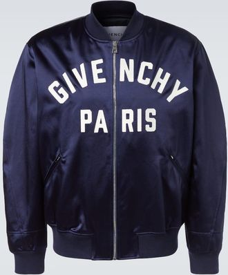 Givenchy Giacca varsity Givenchy Paris in raso con logo
