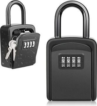 OEM Caja Para Llaves Con Gancho, Caja De Seguridad Para Llaves, Caja De Seguridad Impermeable Para Exteriores, Caja De Almacenamiento De Llaves Con Combin